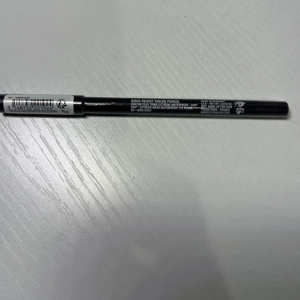 Make Up For Ever Aqua Resist Color Pencil 02 Iron Gray Waterproof Eyeliner 24H